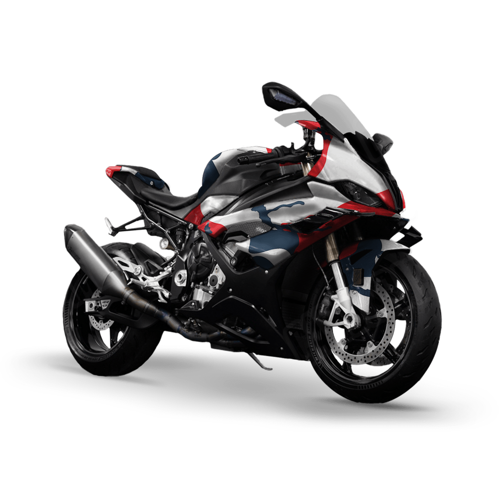 Jumbo Ragged America Camo Sports Bike Vinyl Wrap