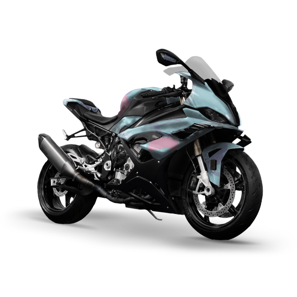 Jumbo Ragged Cotton Candy Camo Sports Bike Vinyl Wrap