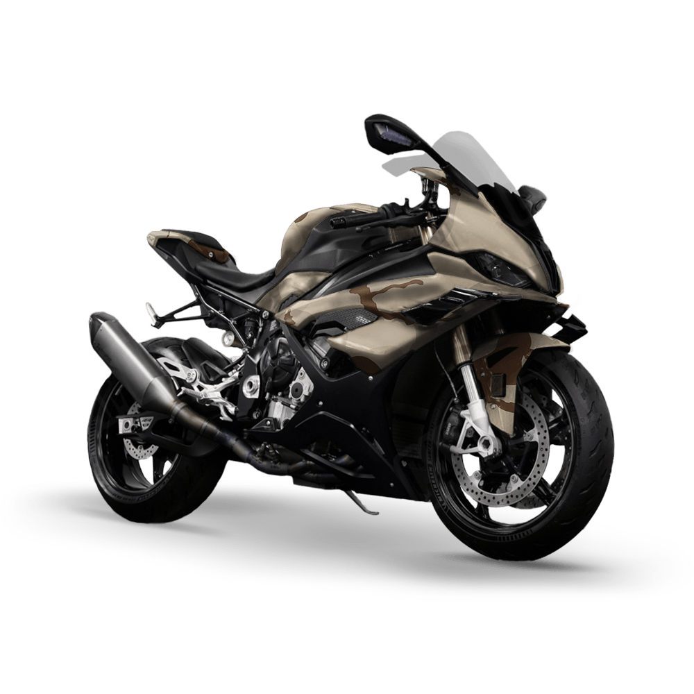 Jumbo Ragged Desert Camo Sports Bike Vinyl Wrap