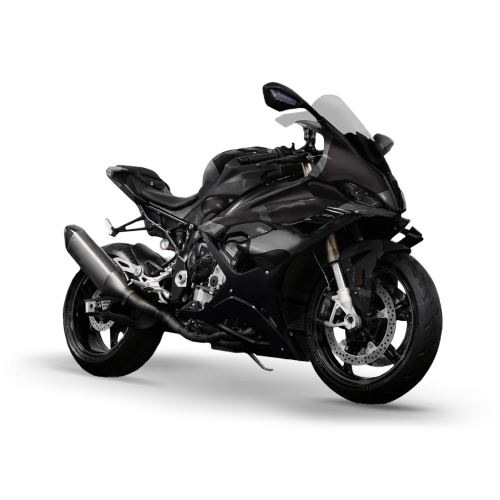 Jumbo Ragged Midnight Camo Sports Bike Vinyl Wrap