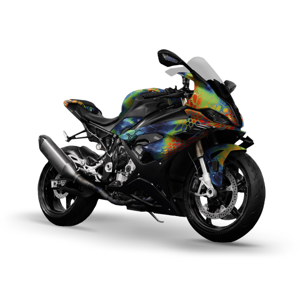 Kryptek Thermal Camo Sports Bike Vinyl Wrap