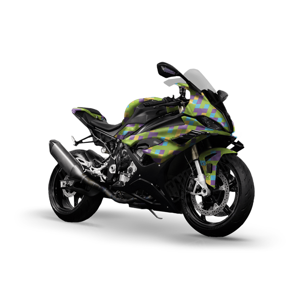 Pixel Carnival Sports Bike Wraps
