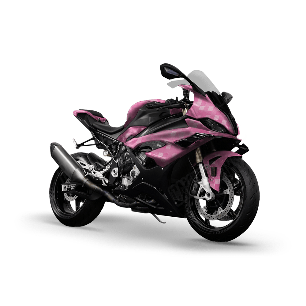 Pixel Elite Pink Sports Bike Wraps