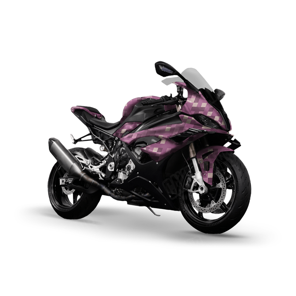 Pixel Floral Sports Bike Wraps