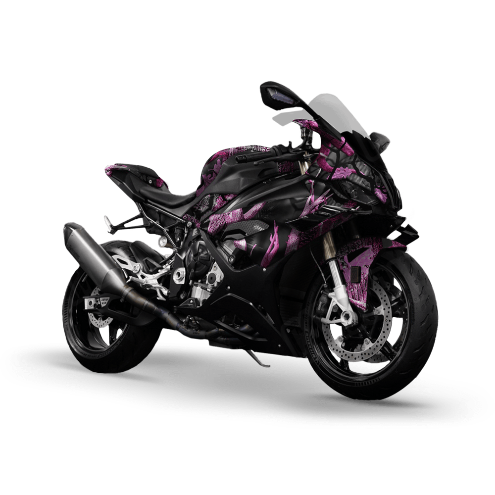 Nature Pink Lifeless Woods Camo Sports Bike Vinyl Wrap