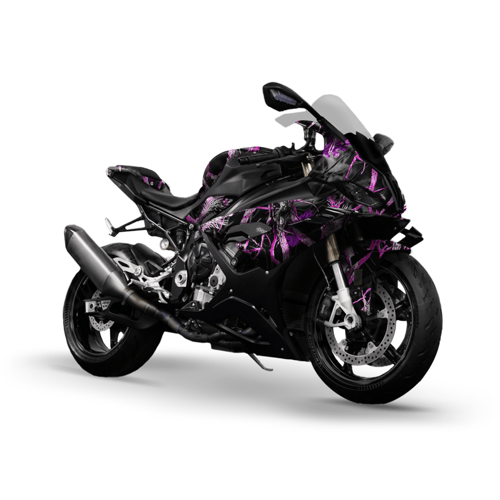 Nature Pink Voodoo Camo Sports Bike Vinyl Wrap