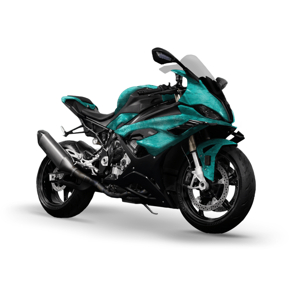 Realtree Fishing Tiffany Blue Camo Sports Bike Vinyl Wrap