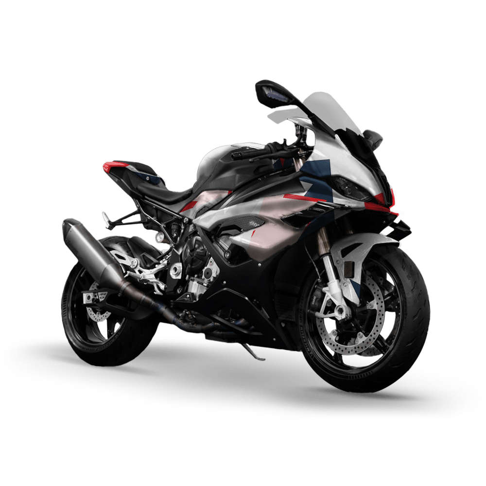 Shattered America Camo Sports Bike Vinyl Wrap