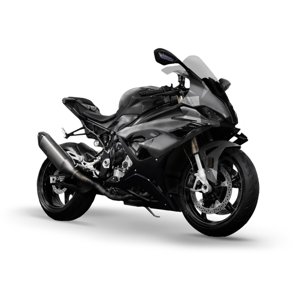 Shattered Urban Night Camo Sports Bike Vinyl Wrap