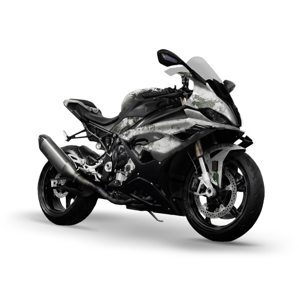 Substrate Snow Spruce Camo Sports Bike Vinyl Wrap