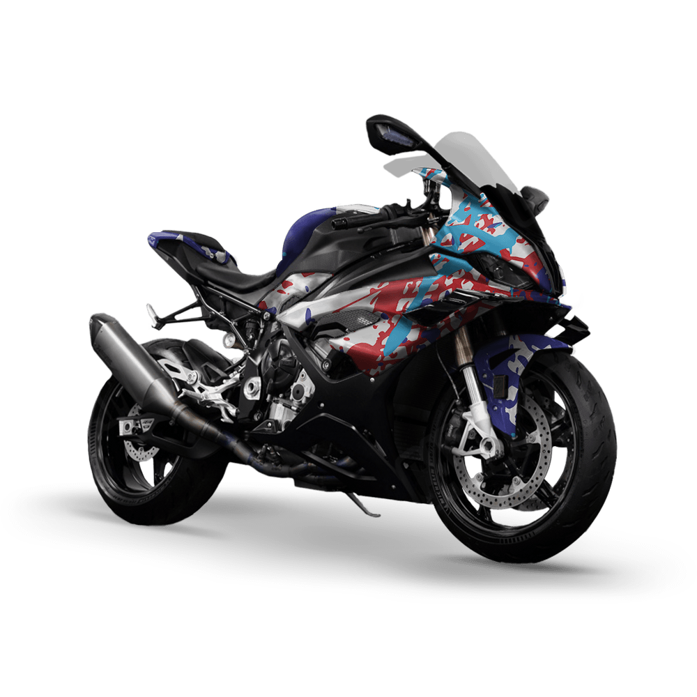 Tire Splatter M Series Camo Sports Bike Vinyl Wrap