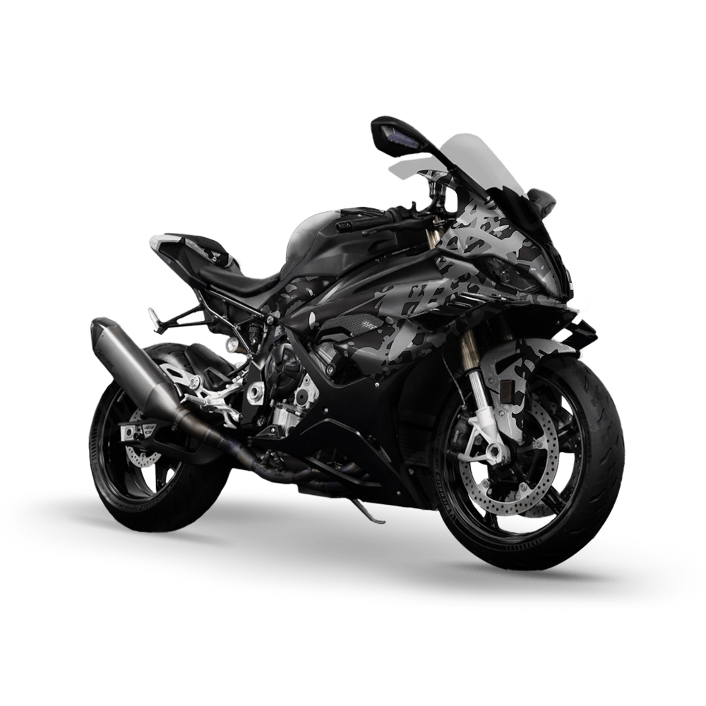 Tire Splatter Urban Night Camo Sports Bike Vinyl Wrap