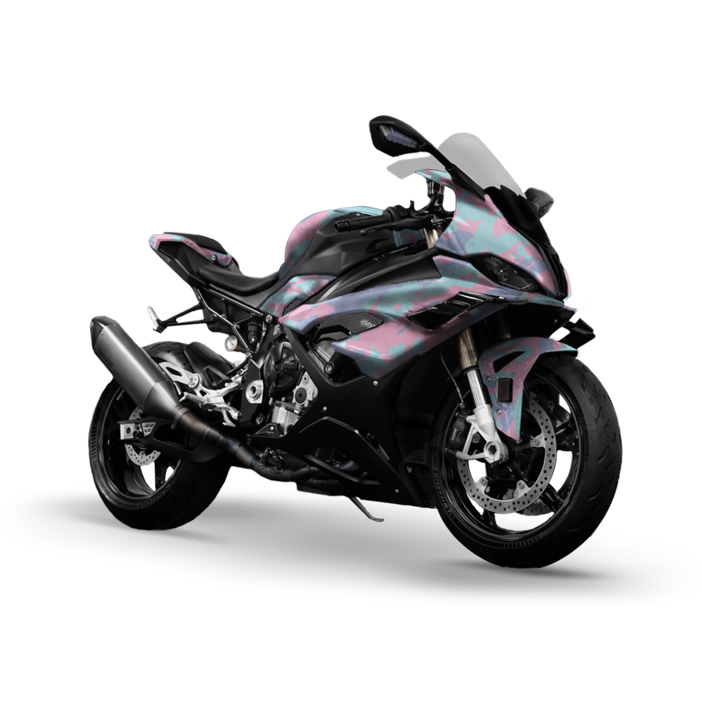 Treetop Cotton Candy Camo Sports Bike Vinyl Wrap