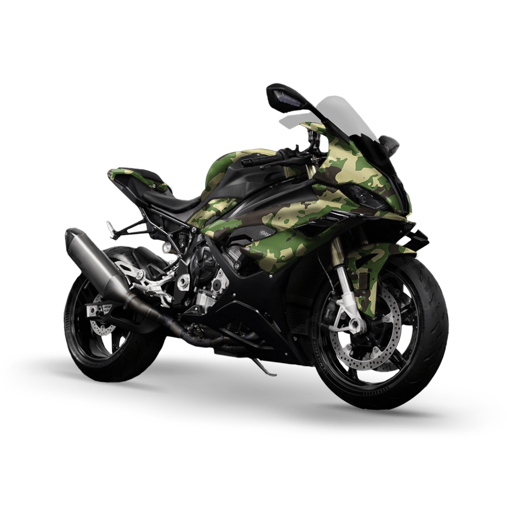 Treetop Jungle Camo Sports Bike Vinyl Wrap