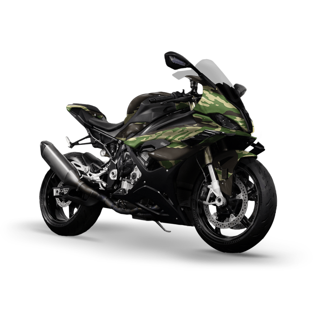 Vietnam Tiger Stripe Jungle Camo Sports Bike Vinyl Wrap