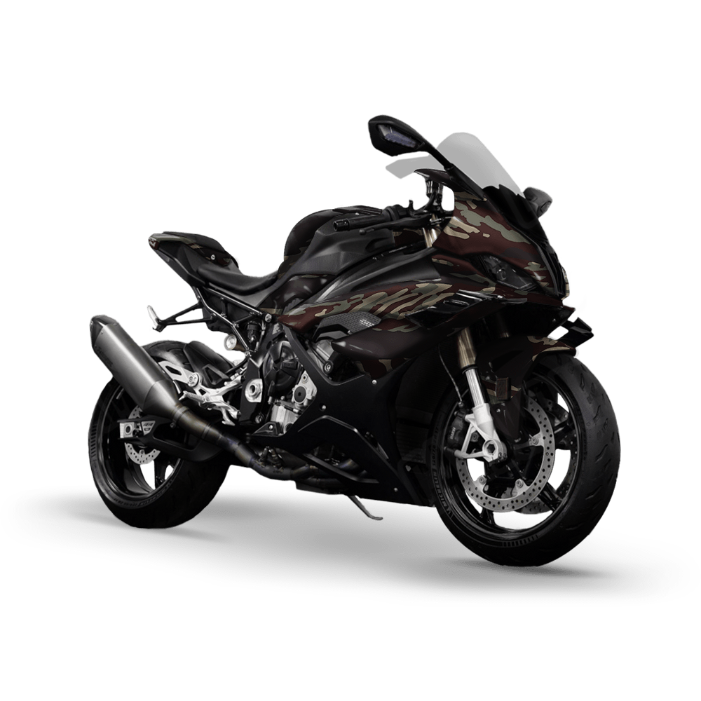 Vietnam Tiger Stripe Militant Blood Camo Sports Bike Vinyl Wrap