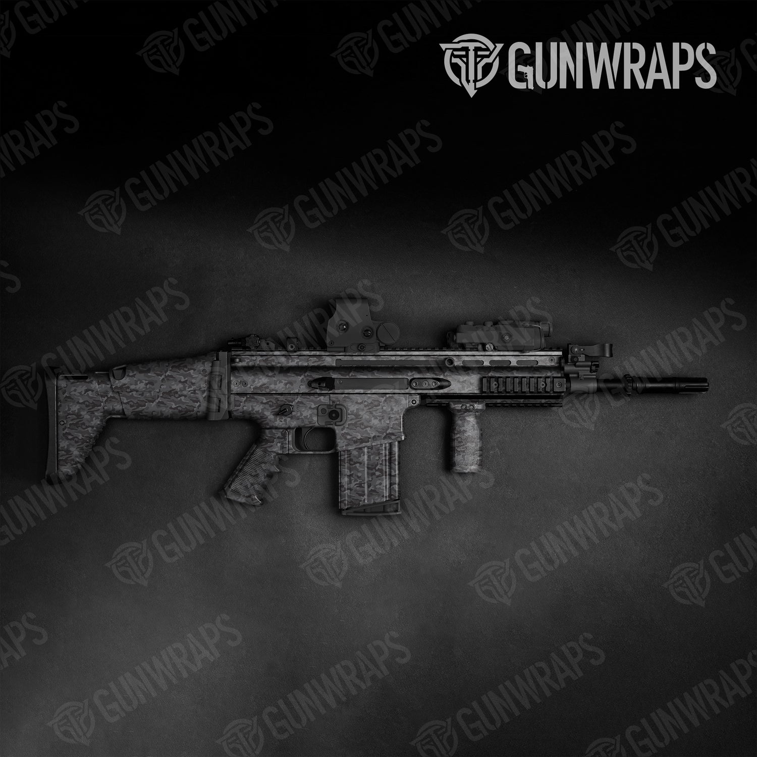 Tactical Classic Elite Black Camo Gun Skin Vinyl Wrap