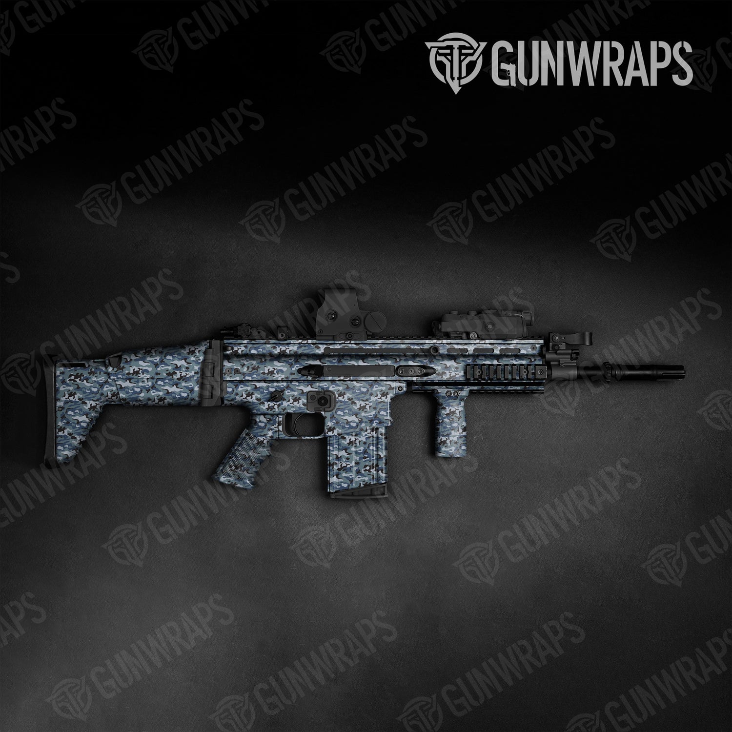 Tactical Classic Navy Camo Gun Skin Vinyl Wrap