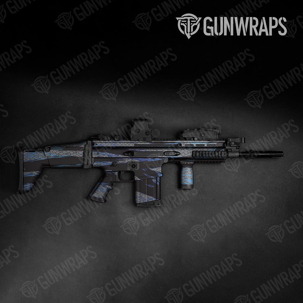 Dragonbreath Blue Tactical Gun Skin Vinyl Wraps