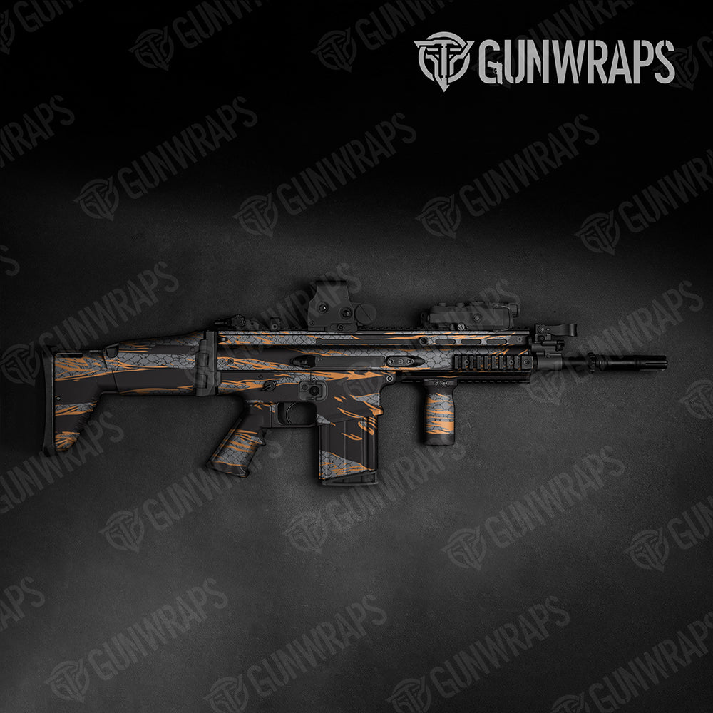 Dragonbreath Orange Tactical Gun Skin Vinyl Wraps