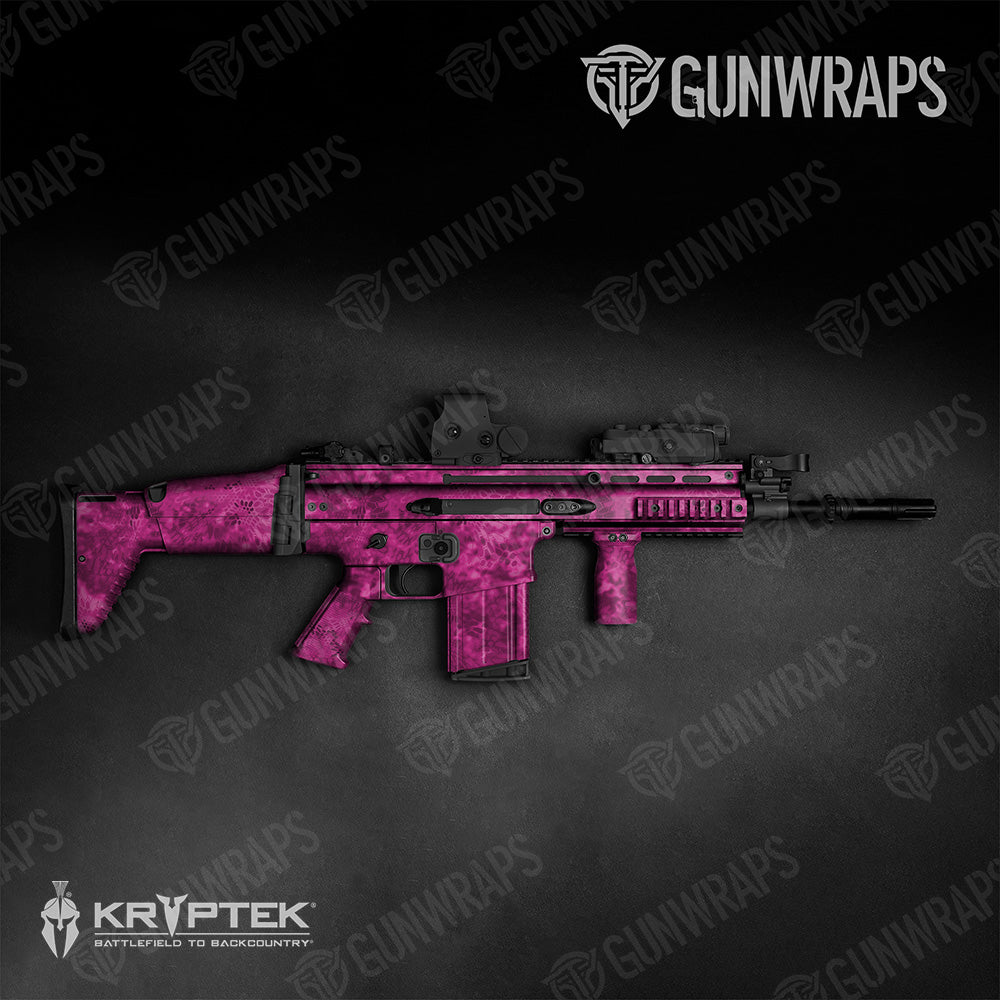 Tactical Kryptek Magenta Camo Gun Skin Vinyl Wrap