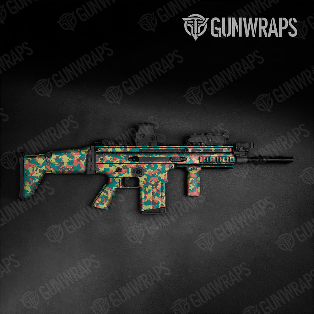 Tactical Cumulus Fiesta Camo Gun Skin Vinyl Wrap