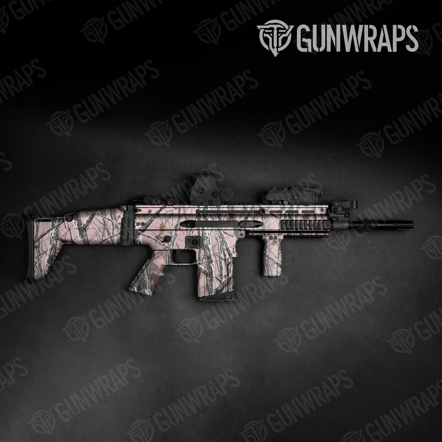 Tactical Nature Pink Snowstorm Camo Gun Skin Vinyl Wrap