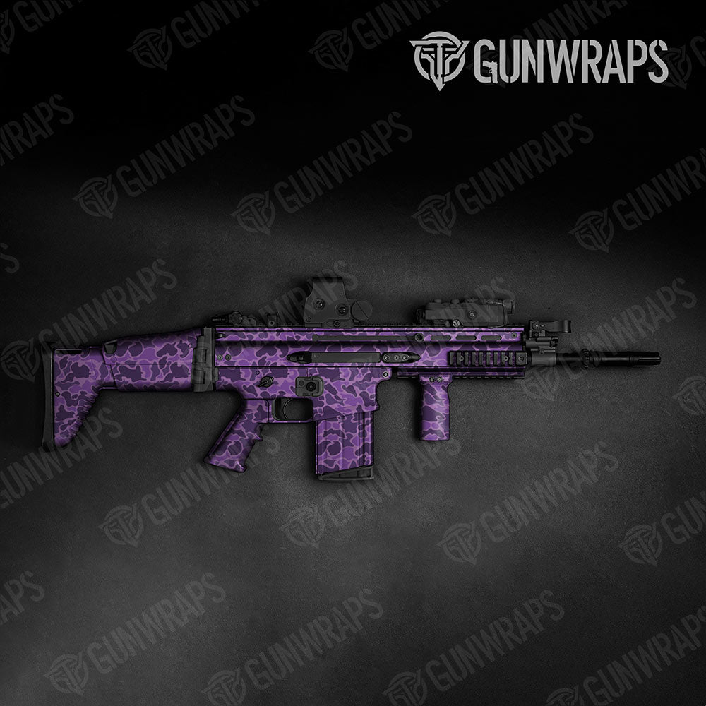 Old School Duck Elite Purple Tactical Gun Skin Vinyl Wraps