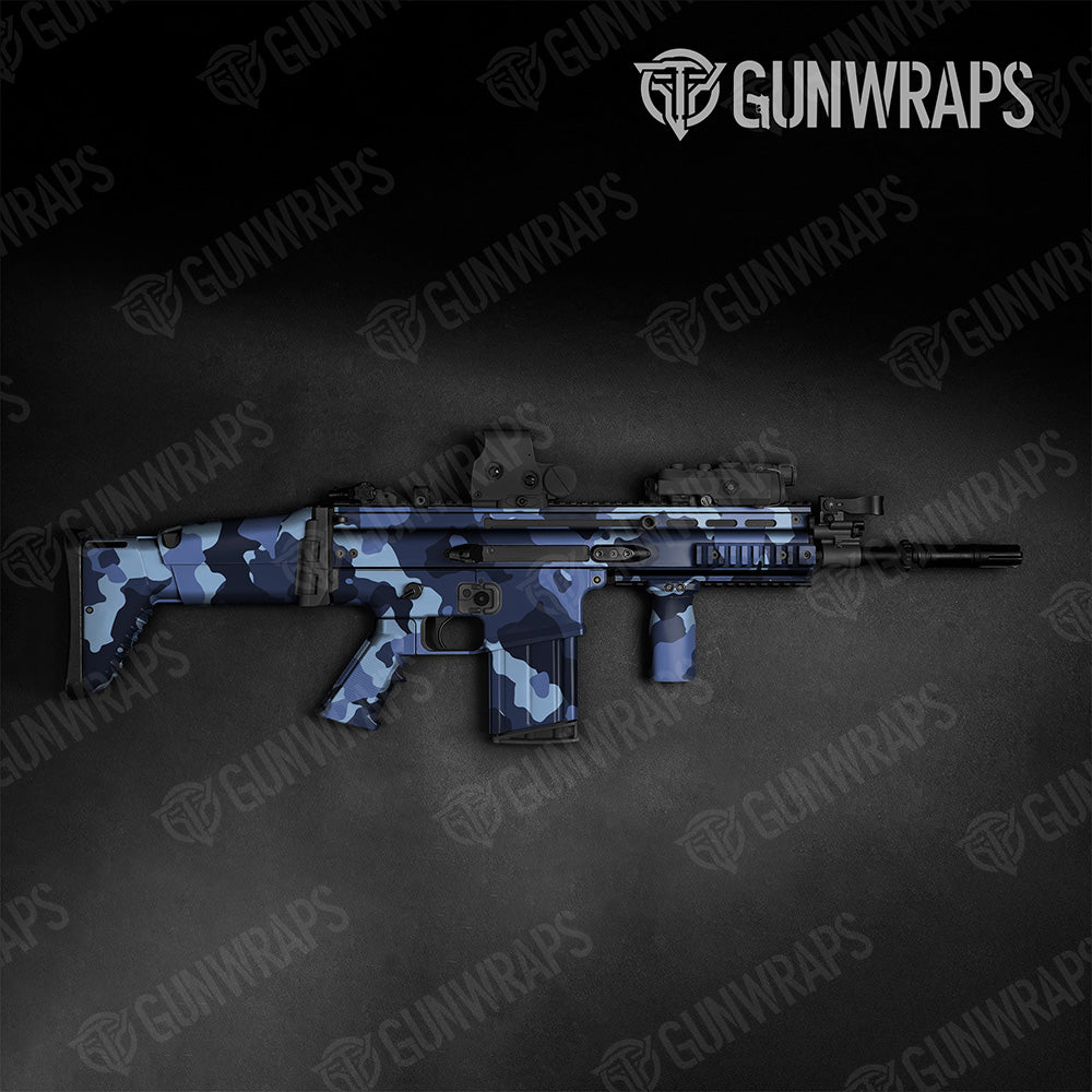 Tactical Cumulus XL Blue Urban Night Camo Gun Skin Vinyl Wrap