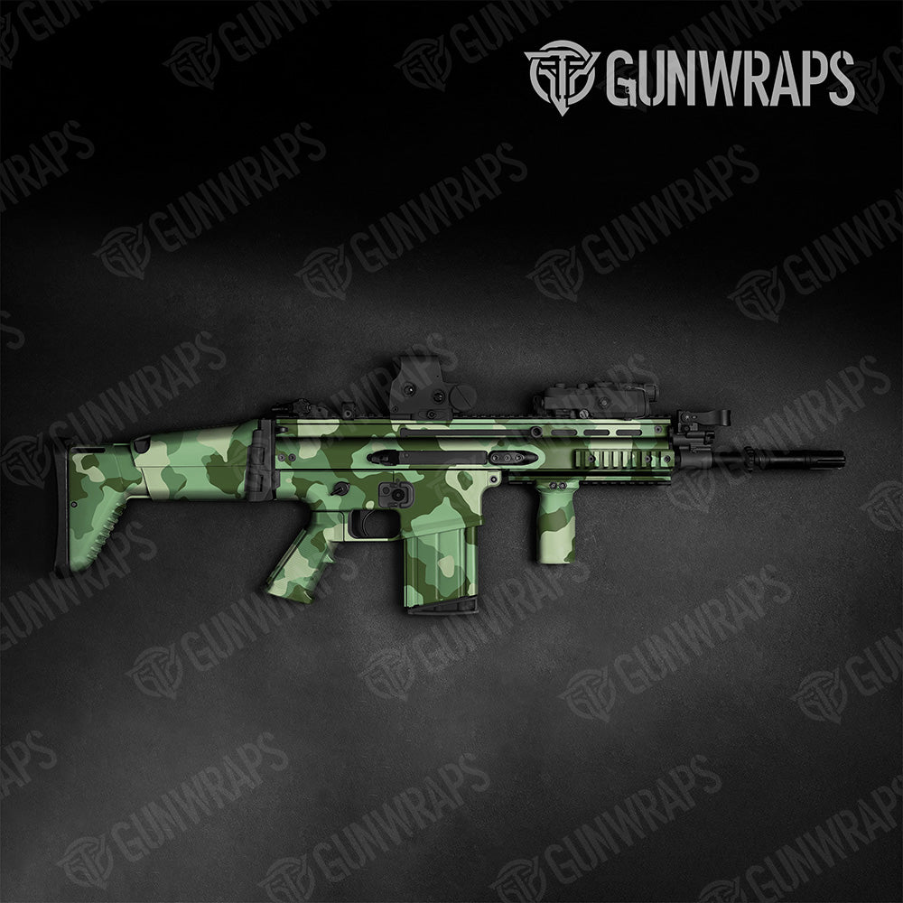 Tactical Cumulus XL Pistachio Camo Gun Skin Vinyl Wrap