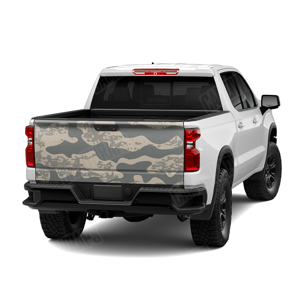 Compound Army Camo Tailgate Vinyl Wrap
