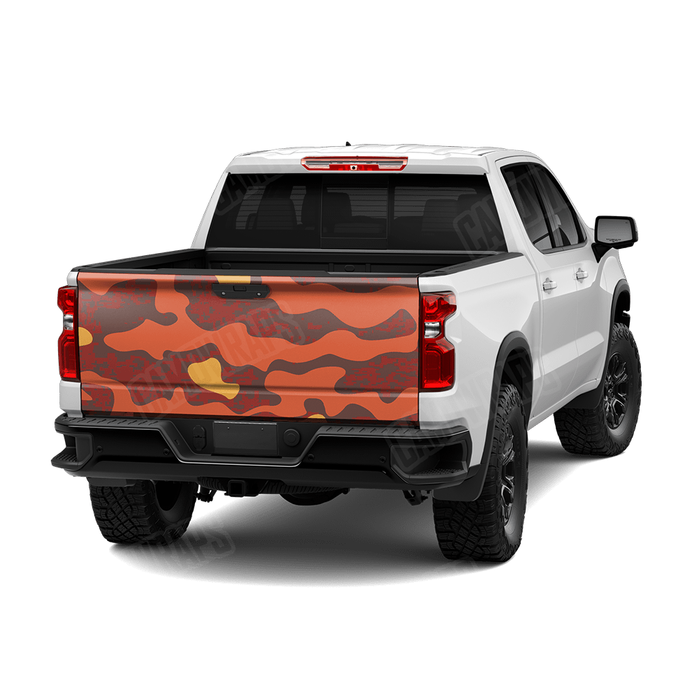 Compound Autumn Camo Tailgate Vinyl Wrap
