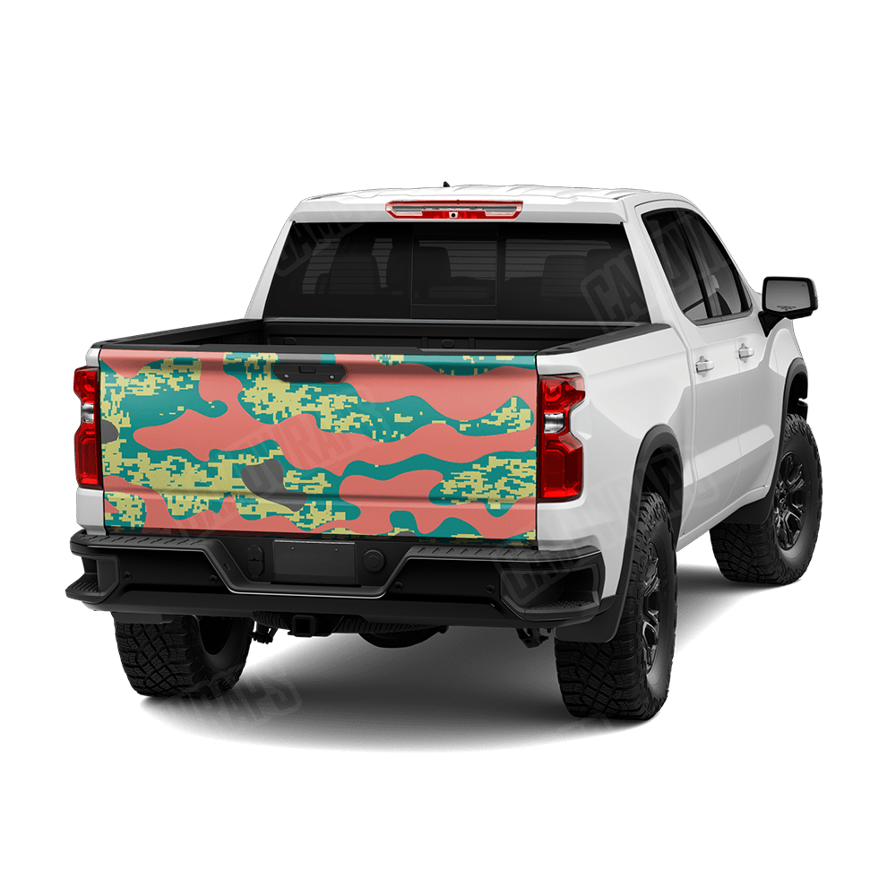 Compound Fiesta Camo Tailgate Vinyl Wrap