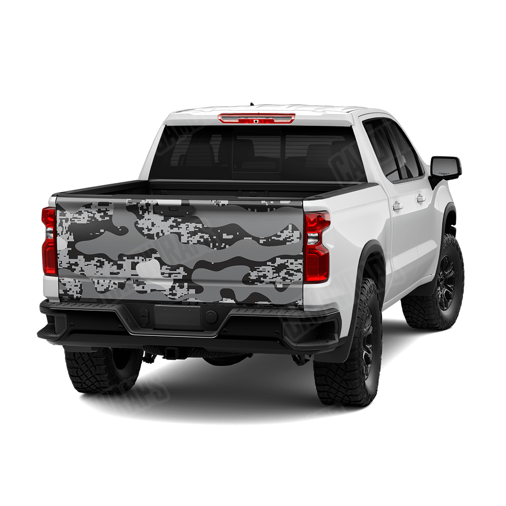 Compound Urban Night Camo Tailgate Vinyl Wrap