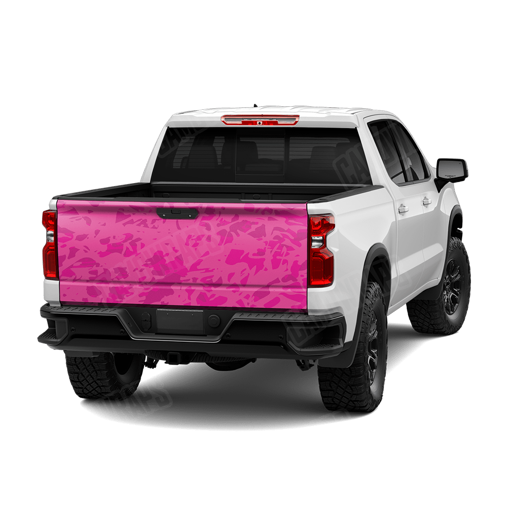 Crystal Elite Magenta Camo Tailgate Vinyl Wrap