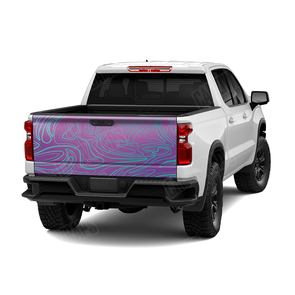 Damascus Aurora Camo Tailgate Vinyl Wrap