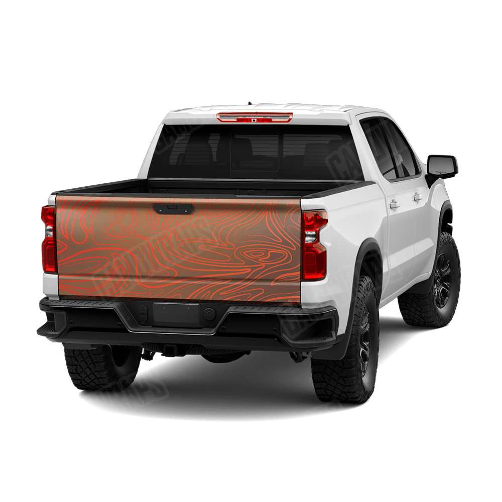 Damascus Autumn Camo Tailgate Vinyl Wrap
