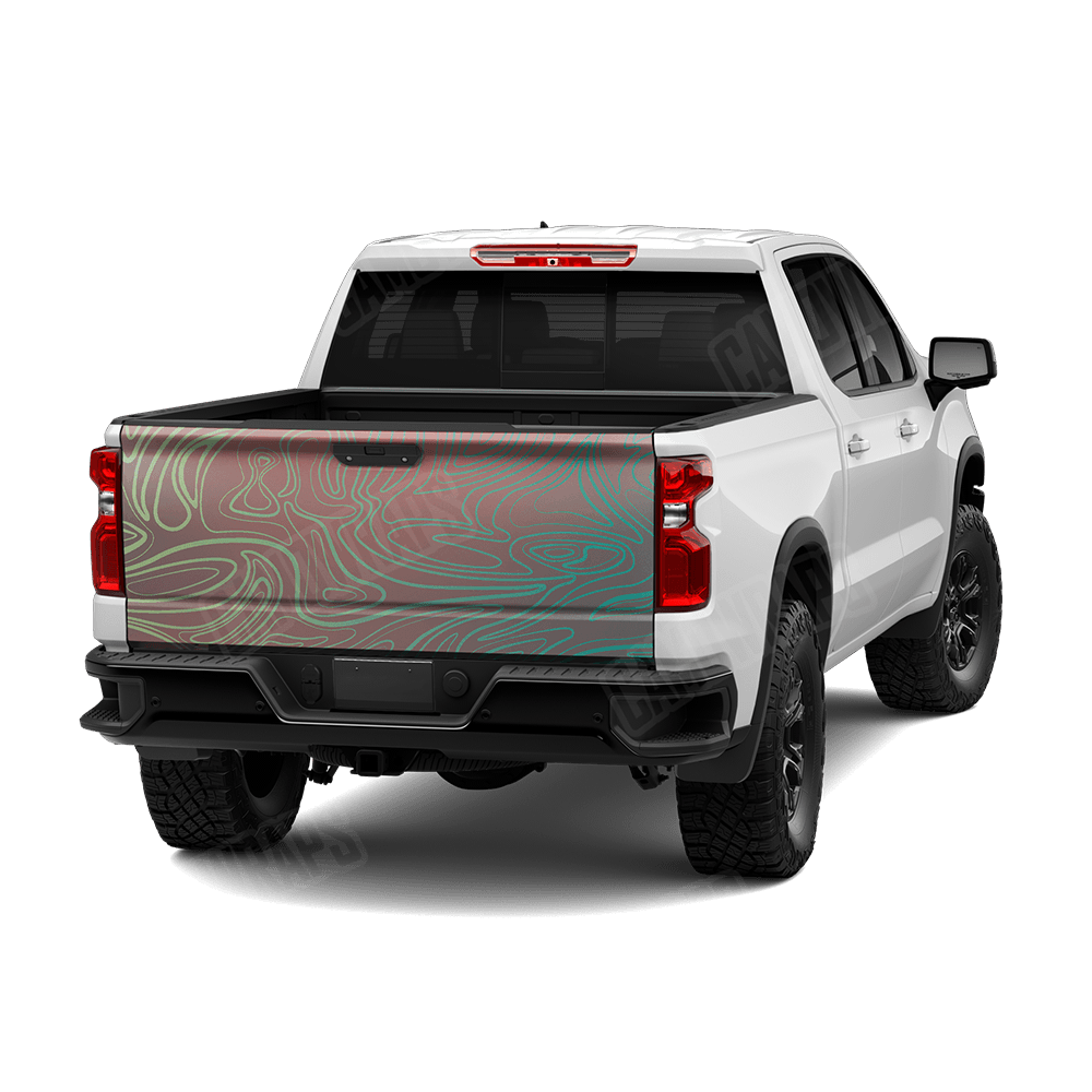 Damascus Fiesta Camo Tailgate Vinyl Wrap