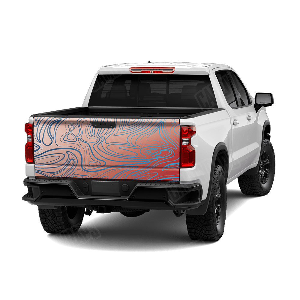 Damascus Patriot Camo Tailgate Vinyl Wrap