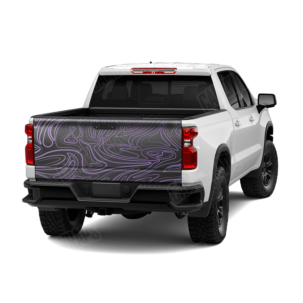 Damascus Purple Camo Tailgate Vinyl Wrap