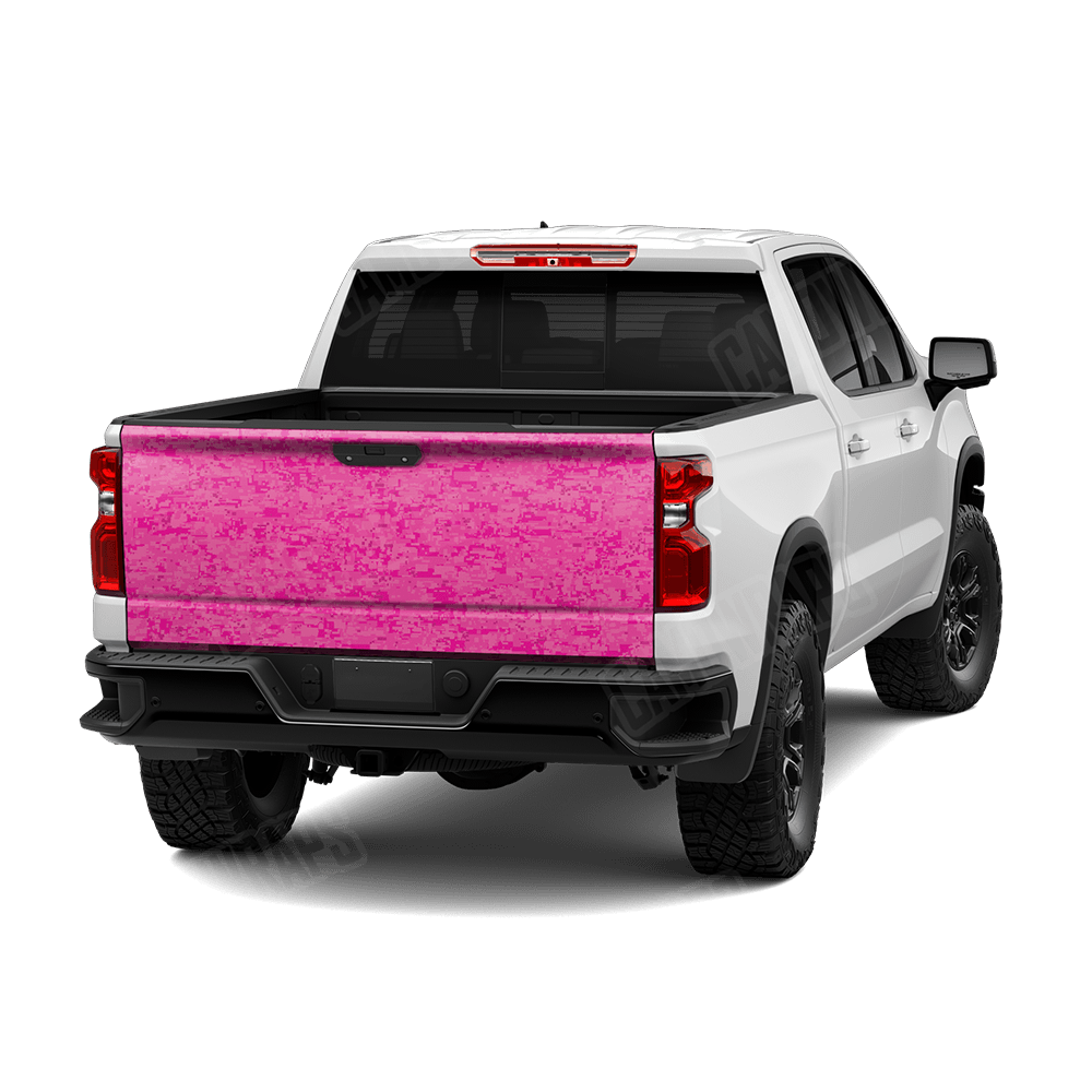 Digital Elite Magenta Camo Tailgate Vinyl Wrap