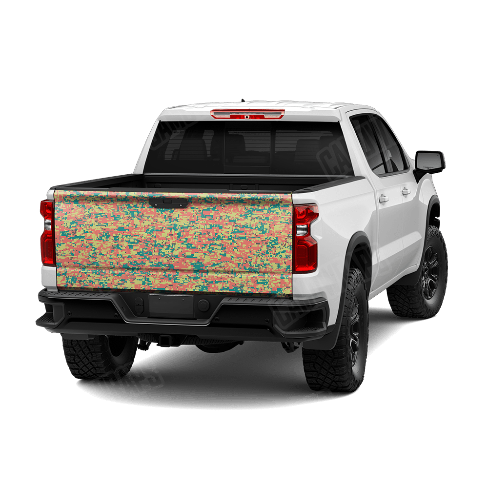Digital Fiesta Camo Tailgate Vinyl Wrap