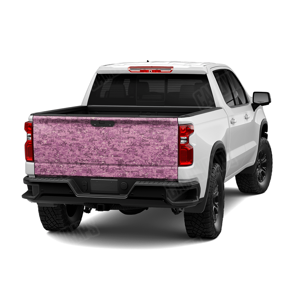 Digital Floral Camo Tailgate Vinyl Wrap
