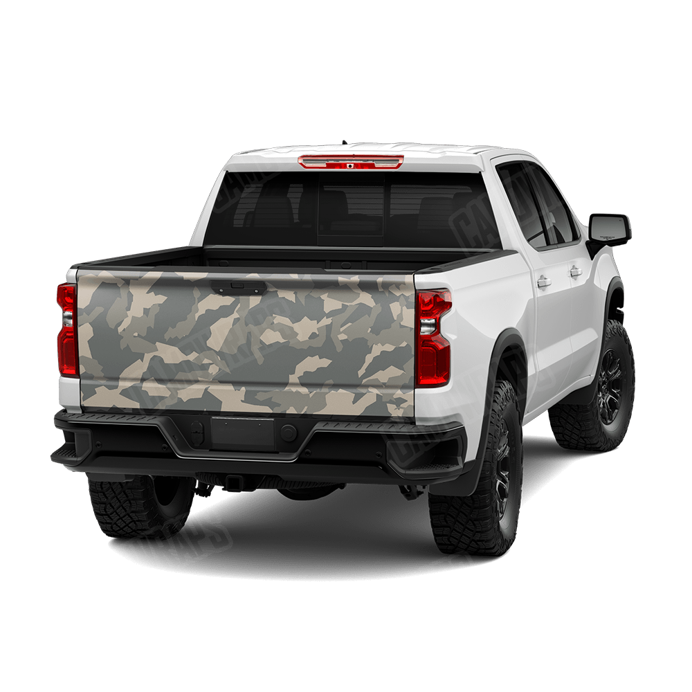 Erratic Army Camo Tailgate Vinyl Wrap