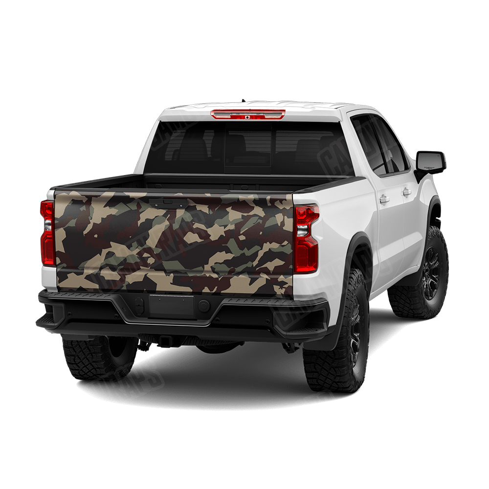 Erratic Militant Blood Camo Tailgate Vinyl Wrap