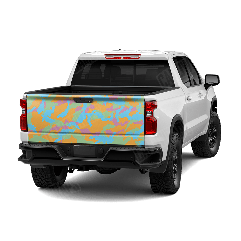 Erratic Sherbert Camo Tailgate Vinyl Wrap