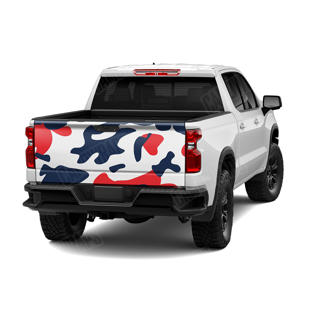 Jumbo Classic America Camo Tailgate Vinyl Wrap