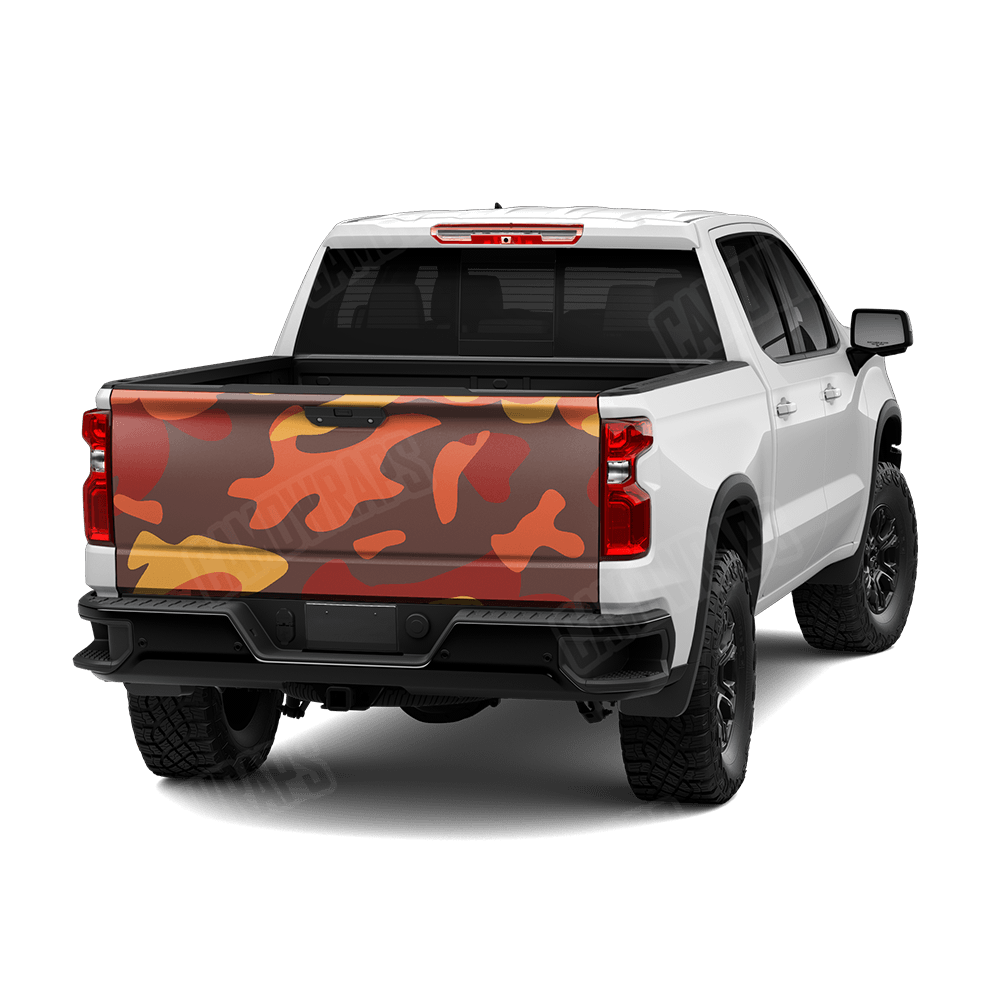Jumbo Classic Autumn Camo Tailgate Vinyl Wrap