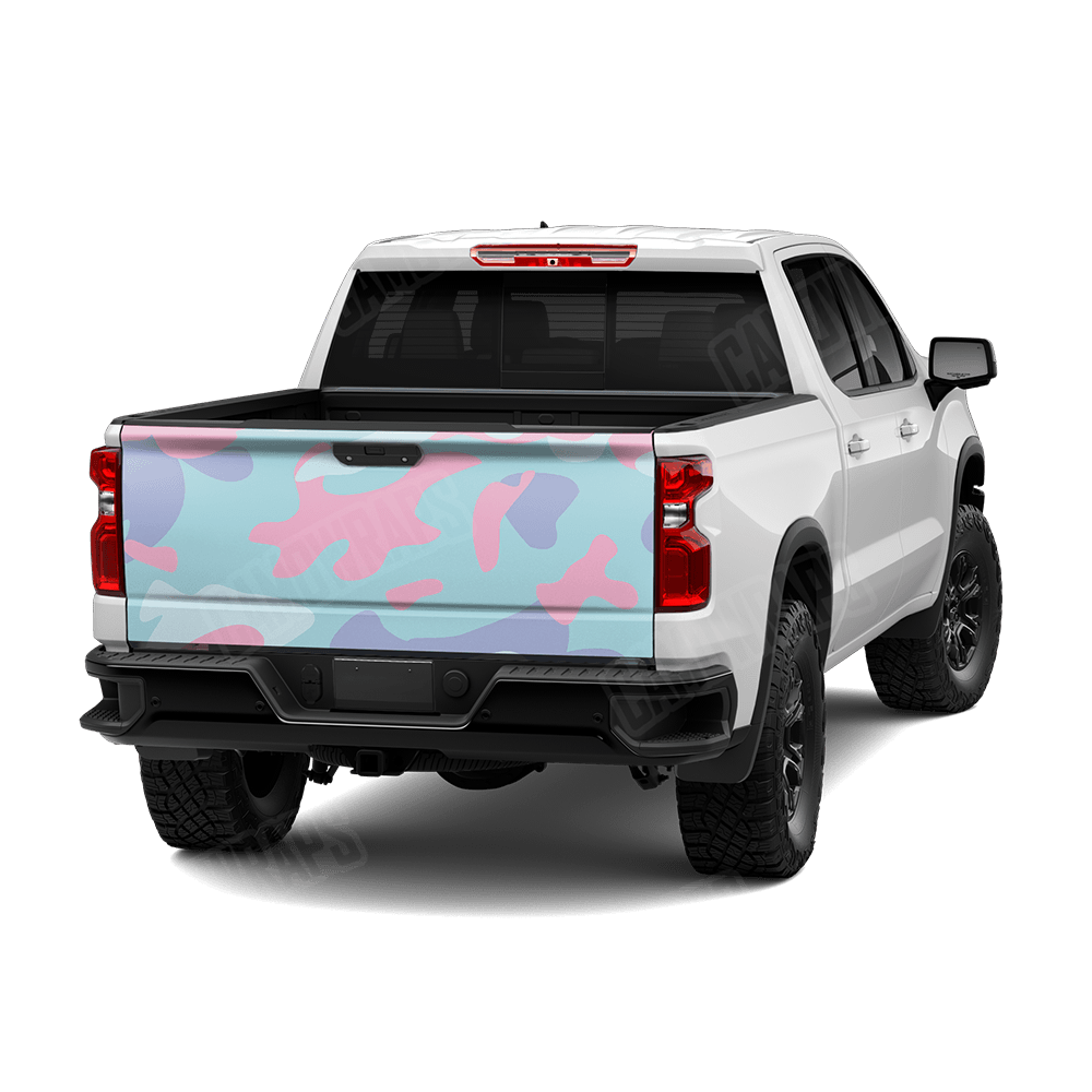 Jumbo Classic Cotton Candy Camo Tailgate Vinyl Wrap
