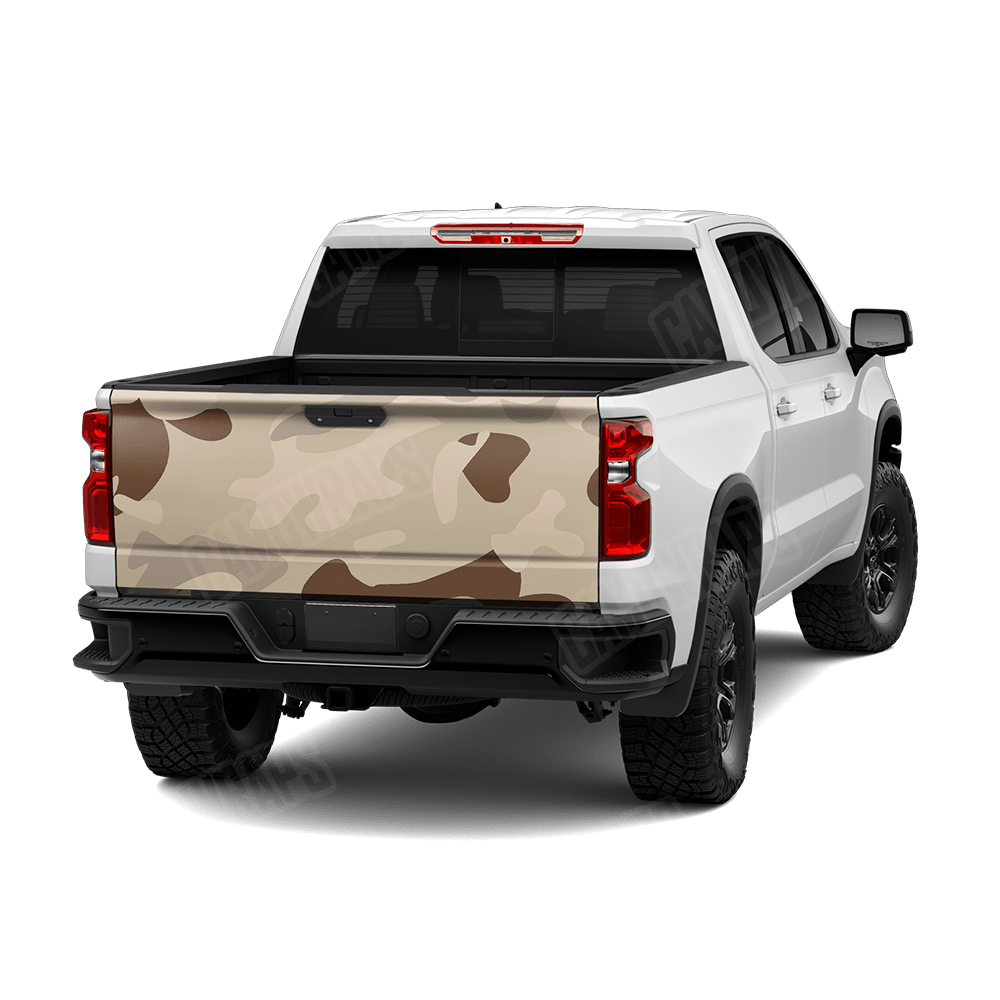Jumbo Classic Desert Camo Tailgate Vinyl Wrap